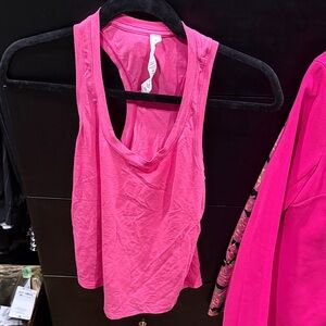 Lululemon Athletica pink shift tank top size 2